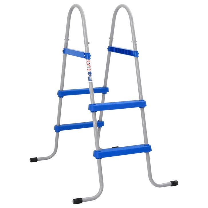 vidaXL Zwembadladder voor bovengronds zwembad 84 cm staal en, Tuin en Terras, Zwembad-toebehoren, Nieuw, Verzenden