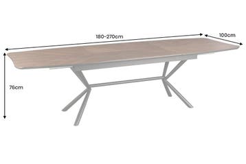 Eettafel GRANDEZZA 180-270 cm uitschuifbaar, natuurlijke, Huis en Inrichting, Tafels | Eettafels, Ophalen of Verzenden, Nieuw