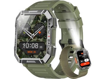 Veiling - Blackview militaire smartwatch - 1,45 inch - IP68, Nieuw