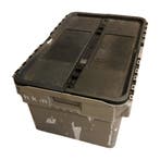 Distributiebak, 600x400x275 mm, grijs, zwart kunststof,, Doe-het-zelf en Verbouw, Kratten en Dozen, Gebruikt, 40 tot 60 cm, 50 tot 75 cm