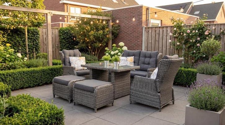 Barcelona Verstelbare Loungeset 2 Zitsbank 2 Lounge Tuinstoe, Tuin en Terras, Tuinsets en Loungesets, Bank, Eettafel, Hocker, Stoel