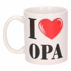 Cadeau I Love Opa koffiemok / beker 300 ml - Opa mokken, Ophalen of Verzenden, Nieuw