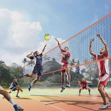 Verstelbaar Sportnet: Volleybal, Badminton & 4-Square Spel -, Verzenden, Nieuw