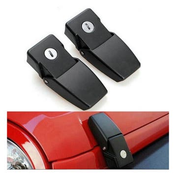 SK-Import Motorkapsloten Met Slot Zwart Jeep Wrangler, Ophalen of Verzenden, Nieuw, Jeep