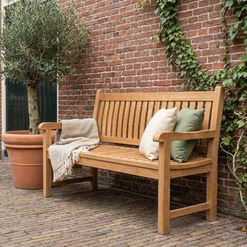 SenS-Line Tuinbank Sipora Teakhout 150 cm, Tuin en Terras, Verzenden, Nieuw, Hout