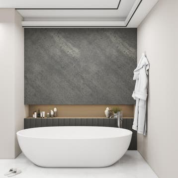 Wandpaneel Bladel set van 4 panelen 120x60 cm Grey Stone [ne, Verzenden, Nieuw