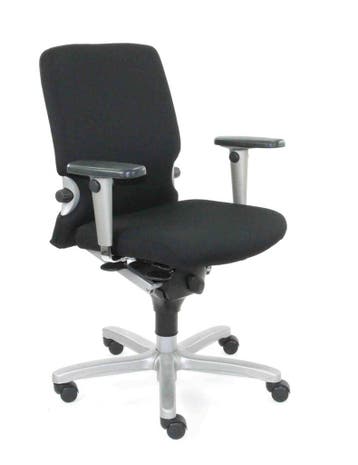 Haworth Comforto 77 bureaustoel, zwart-alu, Ophalen of Verzenden, Ergonomisch, Nieuw