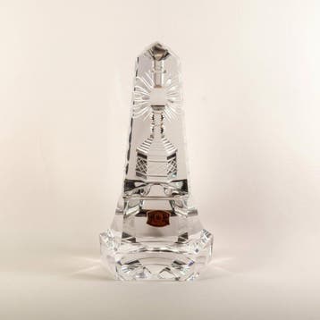 Val Saint Lambert - Beeld, Obelisk paper weight - 17.5 cm -