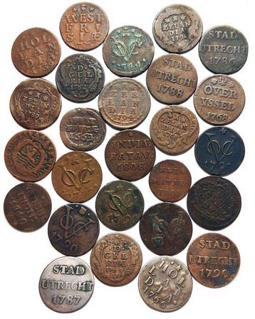 Nederland, Provinciale munten Lot of 25 coins, 1663-1840,