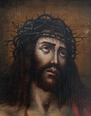 Spaanse school (XVII) - Cristo coronado de espinas