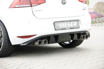Rieger diffuser | geschikt voor VW Golf 7 GTI, GTE, GTD tot, Verzenden, Nieuw, Volkswagen