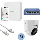 Ajax Systems Kit 4x Turret, NVR en bekabeling, Doe-het-zelf en Verbouw, Alarmsystemen, Ophalen of Verzenden, Nieuw