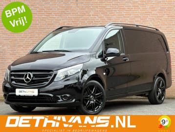Zakelijke Lease |  Mercedes-Benz Vito 114CDI 136PK Lang / Ca, Stof, Gebruikt, Zwart, Zwart