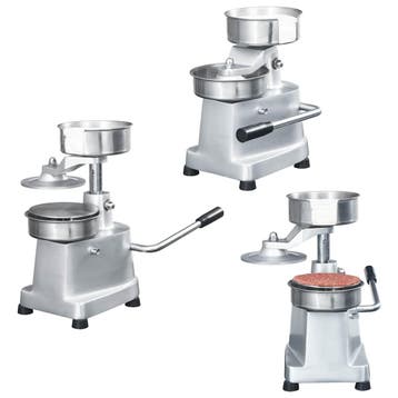 vidaXL Hamburgerpersmachine met 500 scheidingsbladen 13 cm, Verzenden, Nieuw