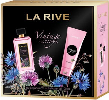La Rive Vintage Flowers Giftset Eau de Parfum + 100ML Shower, Sieraden, Tassen en Uiterlijk, Uiterlijk | Parfum, Verzenden, Nieuw