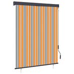 vidaXL Rolgordijn voor buiten 140x250 cm geel en blauw, Huis en Inrichting, Verzenden, Nieuw