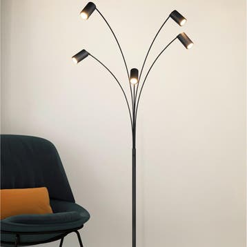 LED Vloerlamp - Trion Harley - GU10 Fitting - 5-lichts -, Ophalen of Verzenden, Nieuw, Metaal, Overige fittingen