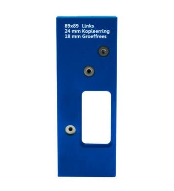 Boormal voor scharnieren ronde hoek 89x89 mm links, Verzenden, Nieuw