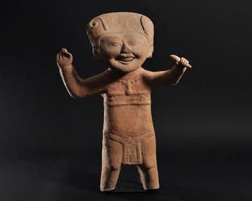 Veracruz Aardewerk Lachende figuur. TL getest. Spaanse