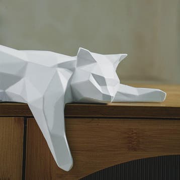 Geometrisch Kat Beeldje - Modern Woondecoratie Figuur voor H, Verzenden, Nieuw in verpakking