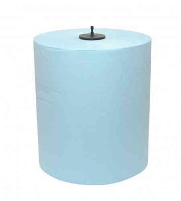 Handdoekrol Matic 2-lgs blauw 150 mtr x 21 cm - 6 rollen, Verzenden