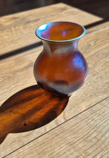 Vaas - Glas - Art Deco WMF Myra vaasje