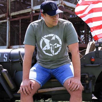 T-shirt Allied Star - punisher - Maat XXL, Caravans en Kamperen, Verzenden, Nieuw