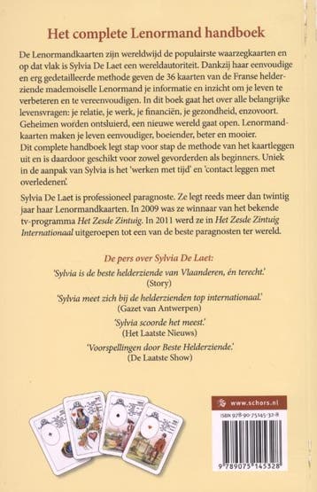 Het complete Lenormand handboek 9789075145328 Sylvia De Laet, Verzenden, Zo goed als nieuw, Sylvia De Laet
