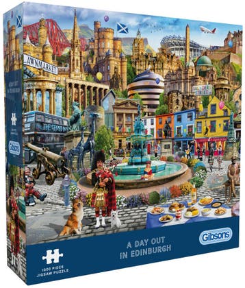 Adrian Chesterman - A Day Out in Edinburgh Puzzel (1000, Verzenden, Nieuw