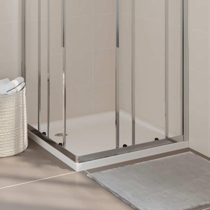 vidaXL Douchebak vierkant 80x80 cm ABS wit, Doe-het-zelf en Verbouw, Sanitair, Nieuw, Verzenden