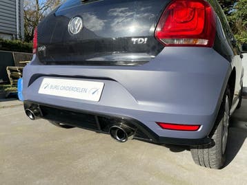 GTI Achterbumper 2X Uitlaat Gat Geschikt Voor Polo 6C 201..., Volkswagen, Nieuw, Ophalen of Verzenden, Achter