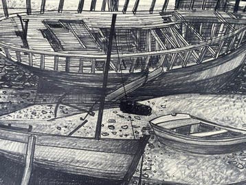 Raymond Legrand (1920-2019) - Plusieurs Coques de Bateaux
