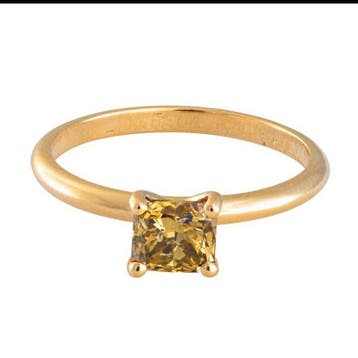 Ring - 14 karaat Geel goud - 1.06ct. tw. Diamant (Natuurlijk, Nieuw