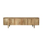 Tv-meubel Mangohout Ovalis 180 cm, Verzenden, Nieuw, Overige houtsoorten, Industriële meubels
