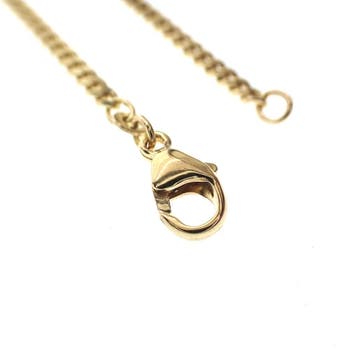 8 karaat gourmetschakel ketting, Ophalen of Verzenden, Gebruikt, Geel, Goud