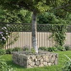 vidaXL Gabion Verhoogd Bed Zilver, Verzenden, Nieuw, IJzer