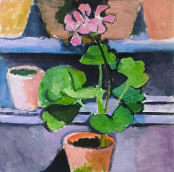 Henri Matisse (1869-1954) (after) - Pot of Geraniums, 1912