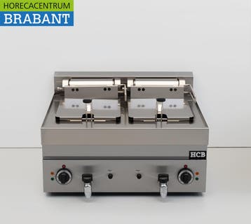 HCB RVS Dubbele Friteuse Frituur 2 x 10 liter Premium-line, Ophalen of Verzenden, Nieuw in verpakking