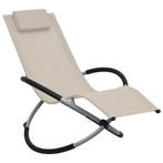 vidaXL Kinderligbed staal crèmekleurig, Tuin en Terras, Verzenden, Nieuw