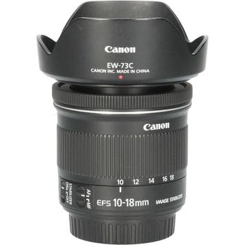 Tweedehands Canon EF-S 10-18mm f/4.5-5.6 IS STM CM0116, Ophalen of Verzenden, Gebruikt, Groothoeklens, Zoom