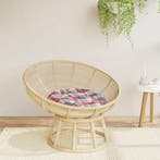 vidaXL Zitkussen rond ruitpatroon Ø 60x11 cm oxford stof, Huis en Inrichting, Woonaccessoires | Kussens, Verzenden, Nieuw