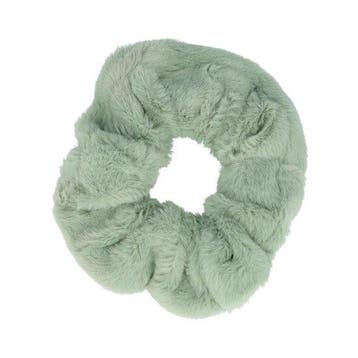 Haarelastiek Scrunchie – Basic – Teddy Stof – Groen, Sieraden, Tassen en Uiterlijk, Nieuw