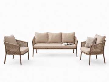 Stoel-Bank  Loungeset   Serre  Olefin  Bruin  The Outsider, Verzenden, Nieuw