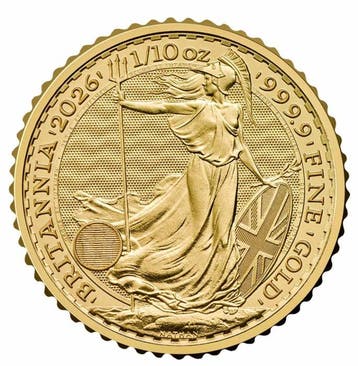 Verenigd Koninkrijk. 10 Pounds 2026 Britannia 1/10 oz