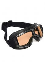 Goggles Motorbril Skibril Bril Zwart Montuur Bruine Glazen P, Ophalen of Verzenden, Nieuw, Overige maten, Carnaval