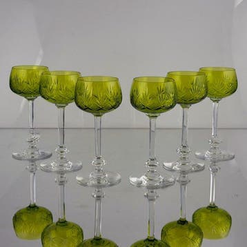 Val Saint Lambert - Drinkservies (6) - Anvers - Rijkelijk