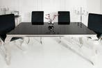Eettafel Modern Barok 200cm zwart/ 37356, Ophalen of Verzenden, Nieuw