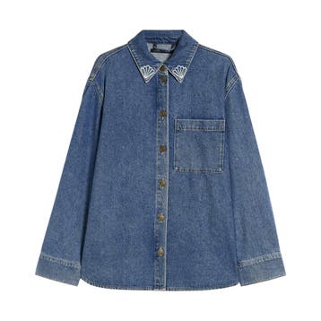 Pennyblack • blauw denim shirt Gelo • 36 (IT42), Nieuw, Pennyblack, Maat 36 (S), Verzenden