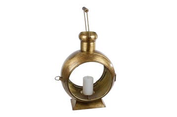 Lantaarn antiek goud glas metaal de van €59,99 voor €30,00, Ophalen of Verzenden, Nieuw