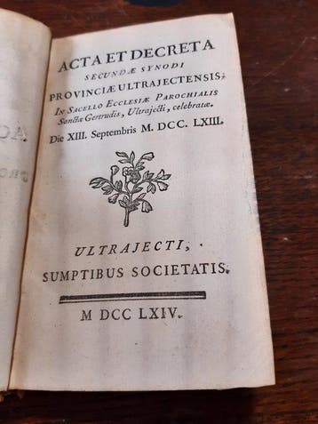 The Province of Utrecht and its synod assembly - Acta Et